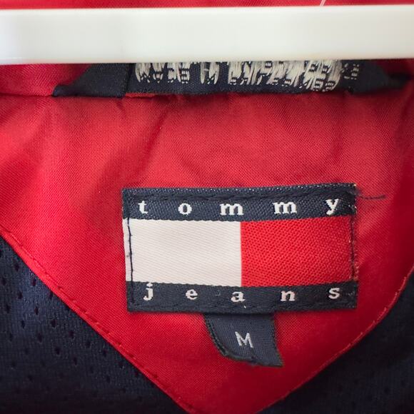 Vintage Tommy Hilfiger Girl Sport Women's‎ Medium Jacket Windbreaker Red Y2K - Picture 5 of 9